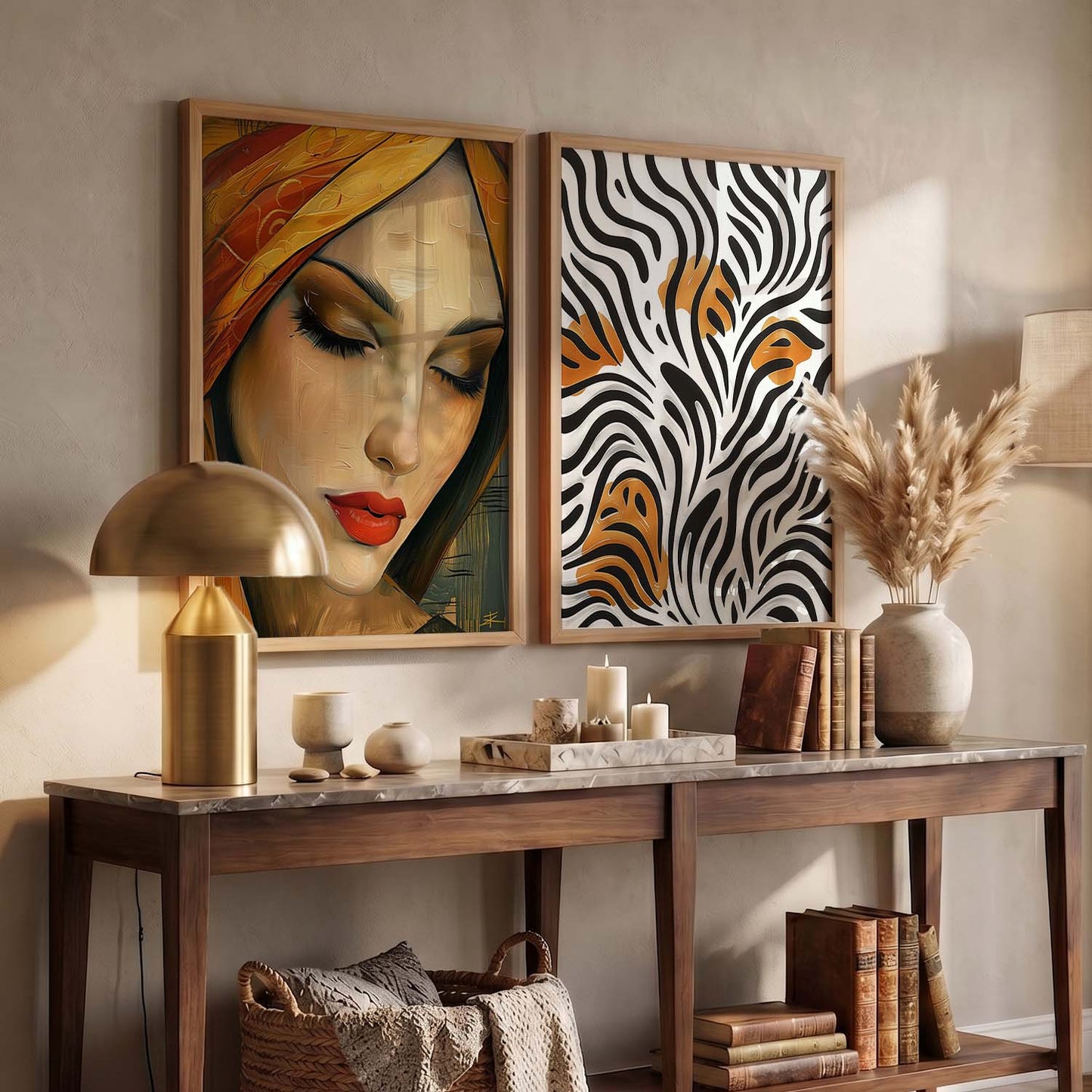 Abstract Wall Art Prints: Modern Portraits for Wall Decor