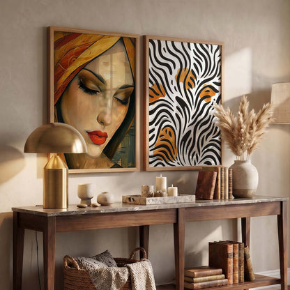 Abstract Wall Art Prints: Modern Portraits for Wall Decor