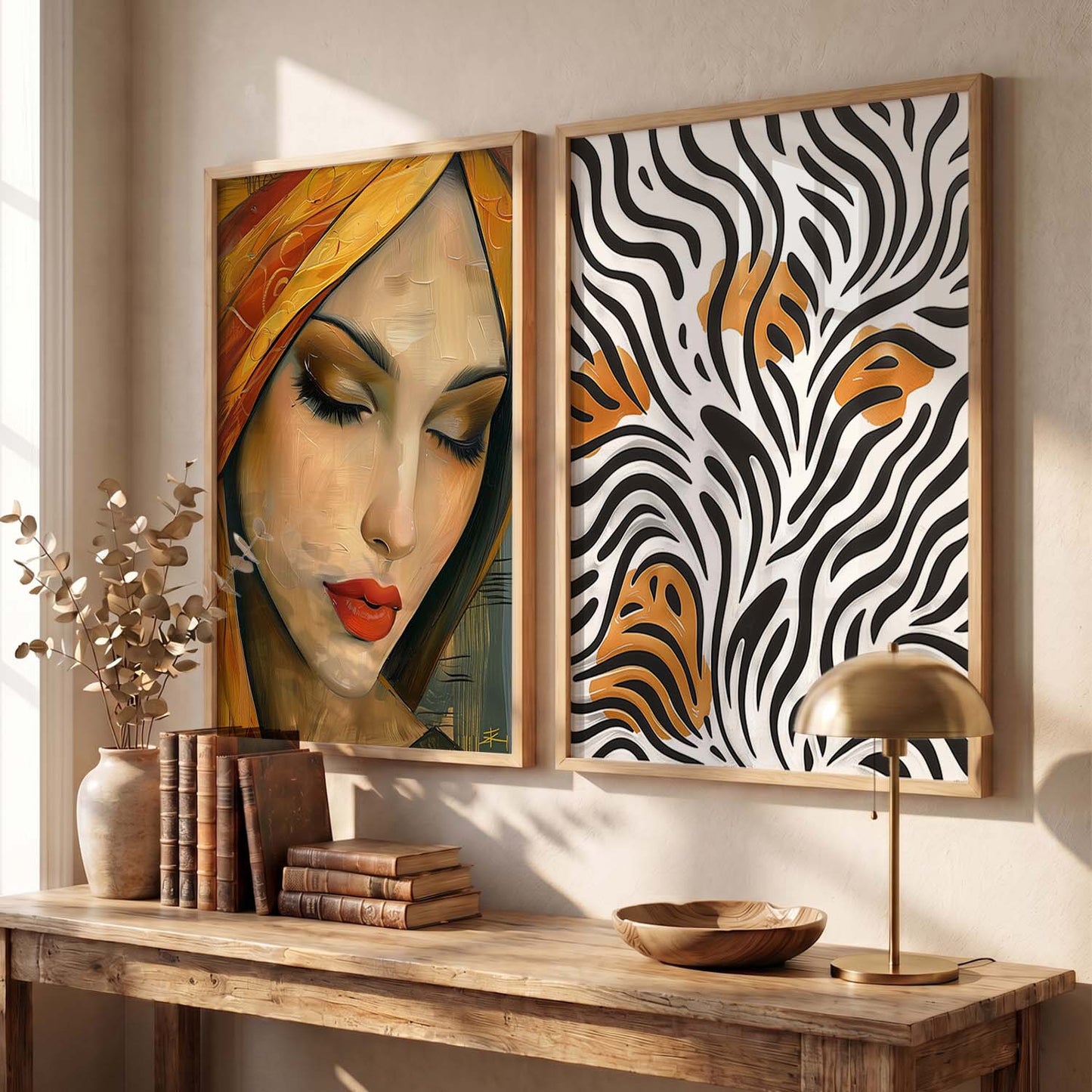 Abstract Wall Art Prints: Modern Portraits for Wall Decor
