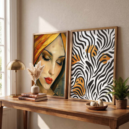 Abstract Wall Art Prints: Modern Portraits for Wall Decor