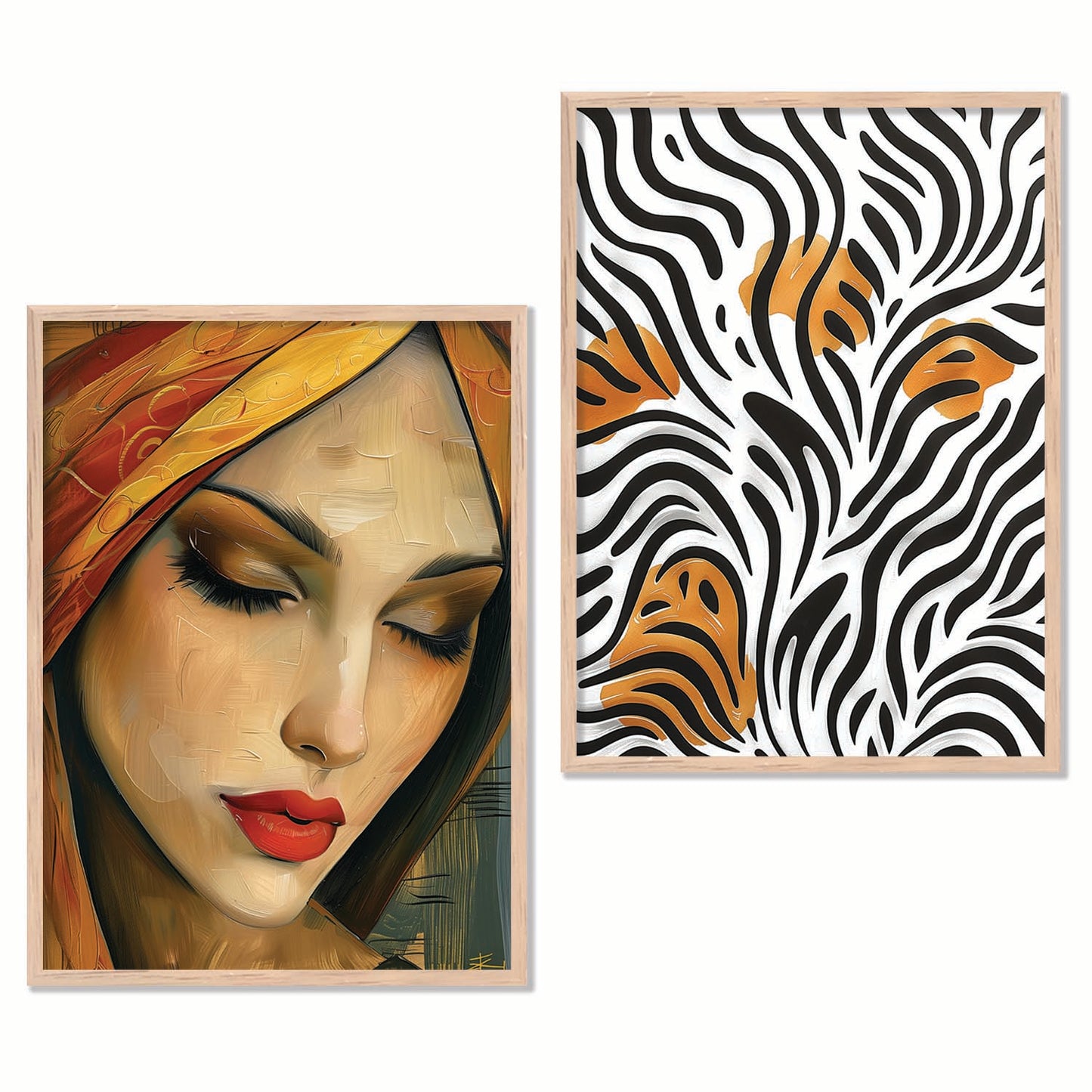 Abstract Wall Art Prints: Modern Portraits for Wall Decor