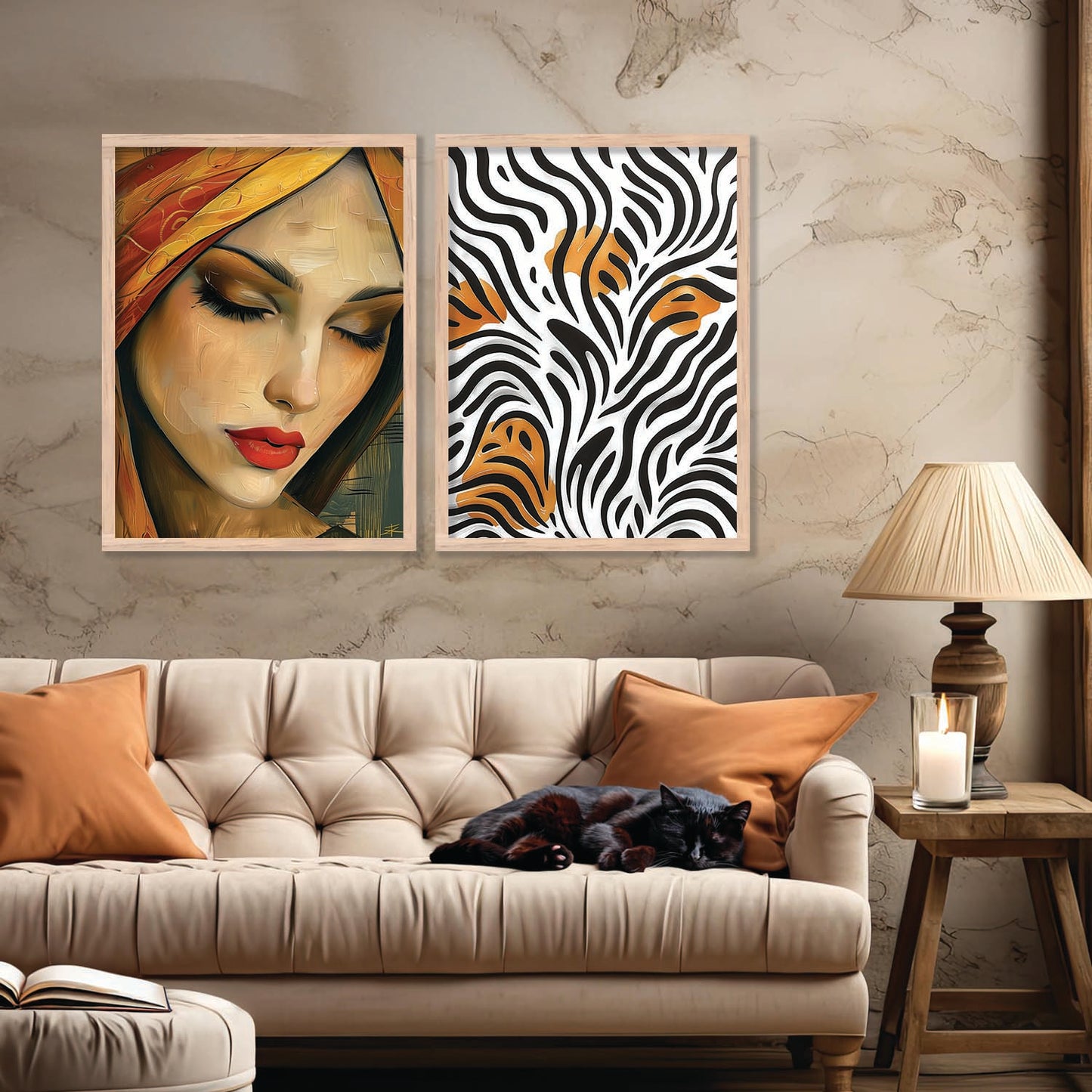 Abstract Wall Art Prints: Modern Portraits for Wall Decor