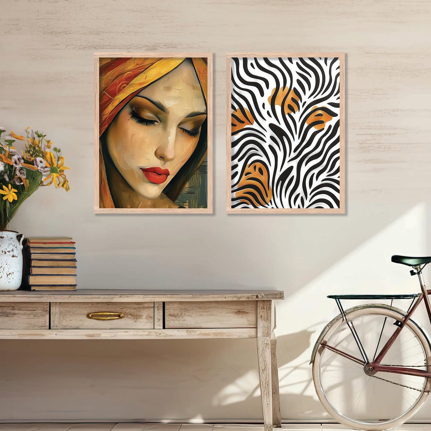 Abstract Wall Art Prints: Modern Portraits for Wall Decor