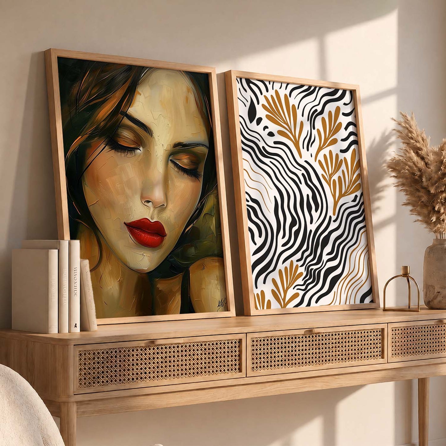 Abstract Wall Art Prints: Modern Portraits for Wall Decor