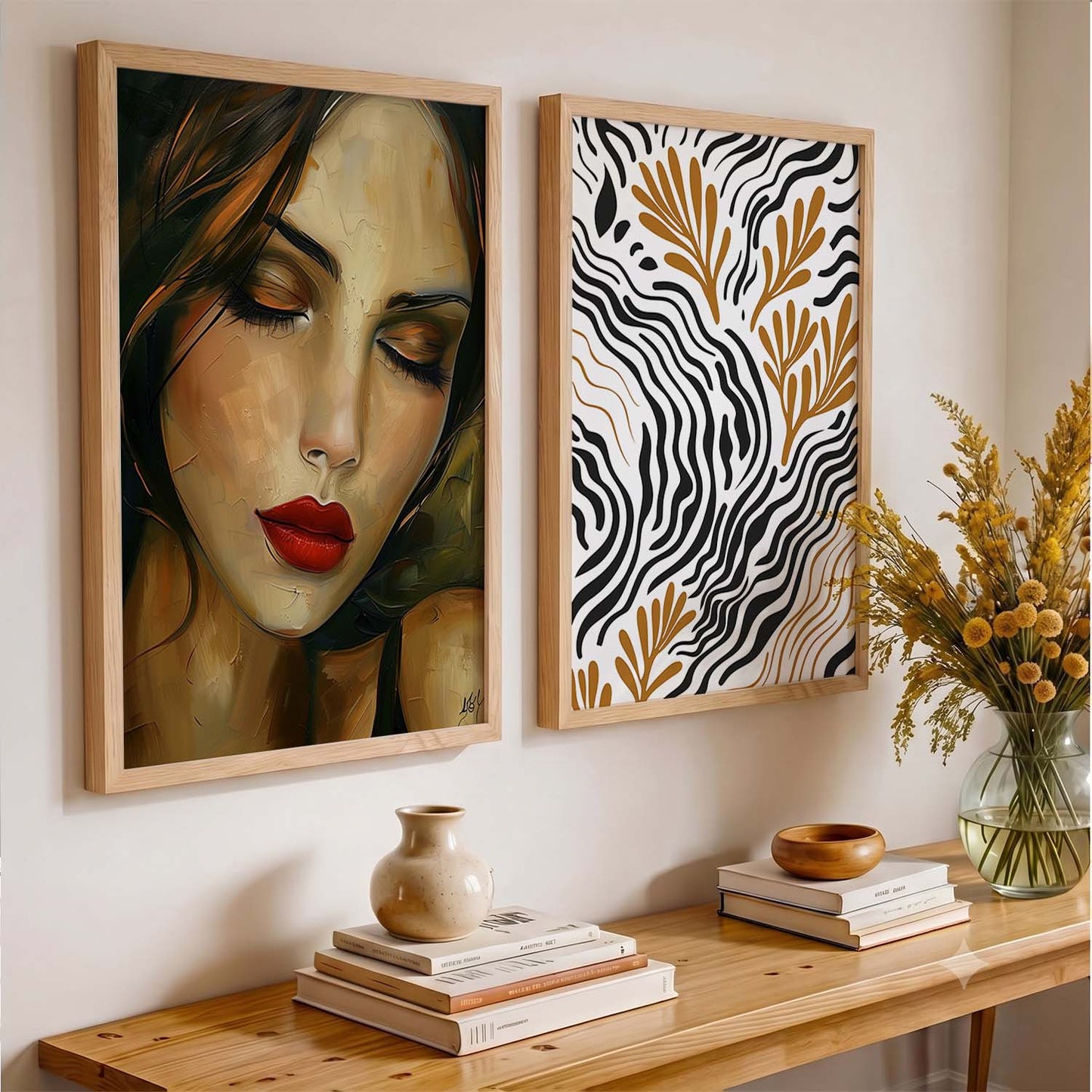 Abstract Wall Art Prints: Modern Portraits for Wall Decor