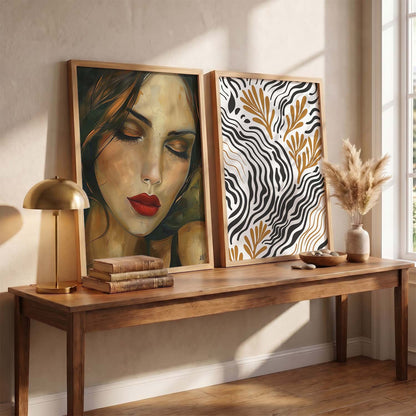 Abstract Wall Art Prints: Modern Portraits for Wall Decor
