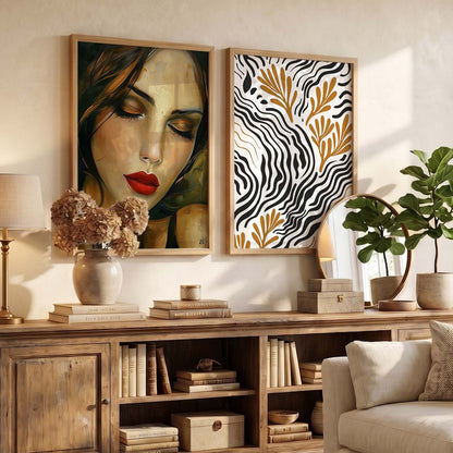 Abstract Wall Art Prints: Modern Portraits for Wall Decor