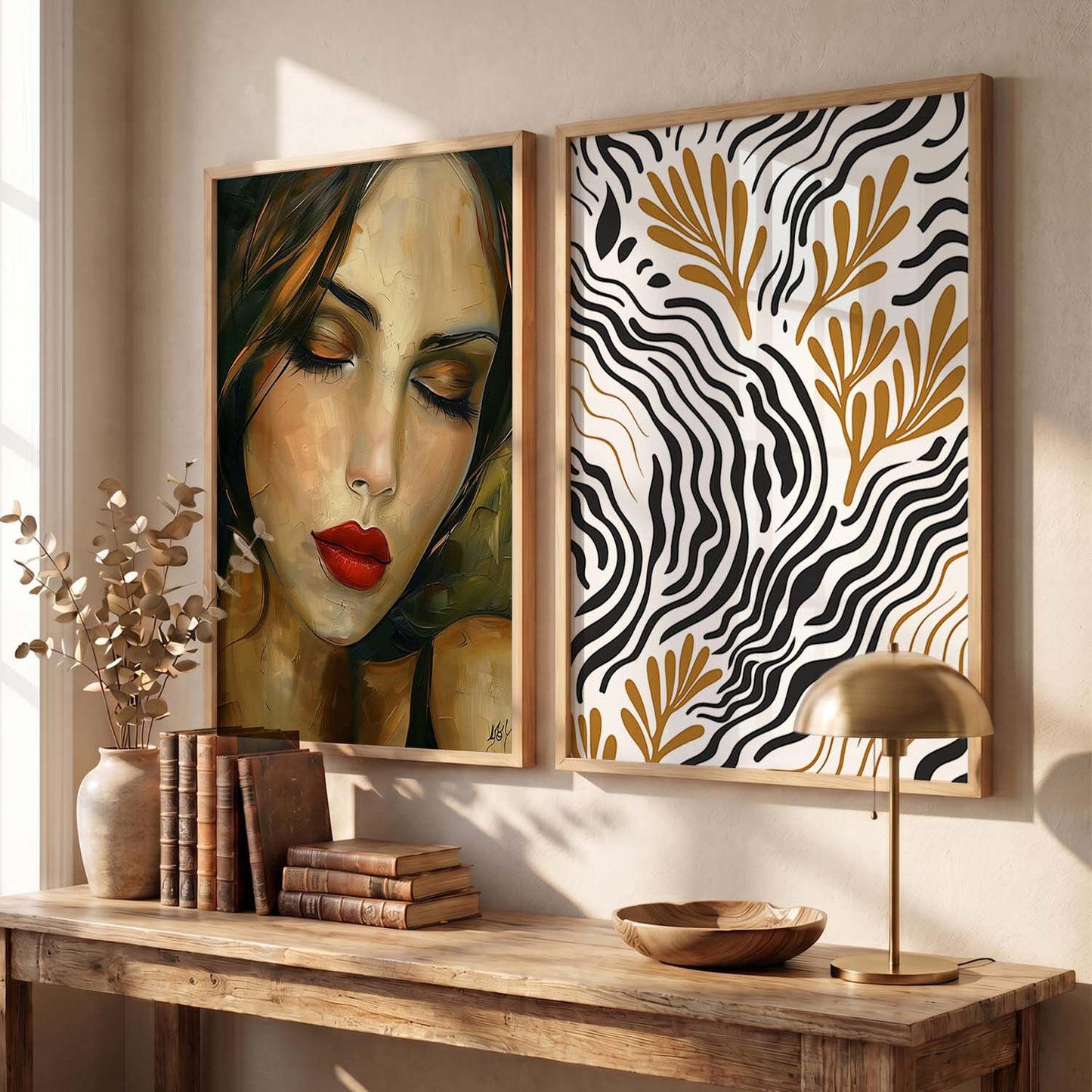 Abstract Wall Art Prints: Modern Portraits for Wall Decor