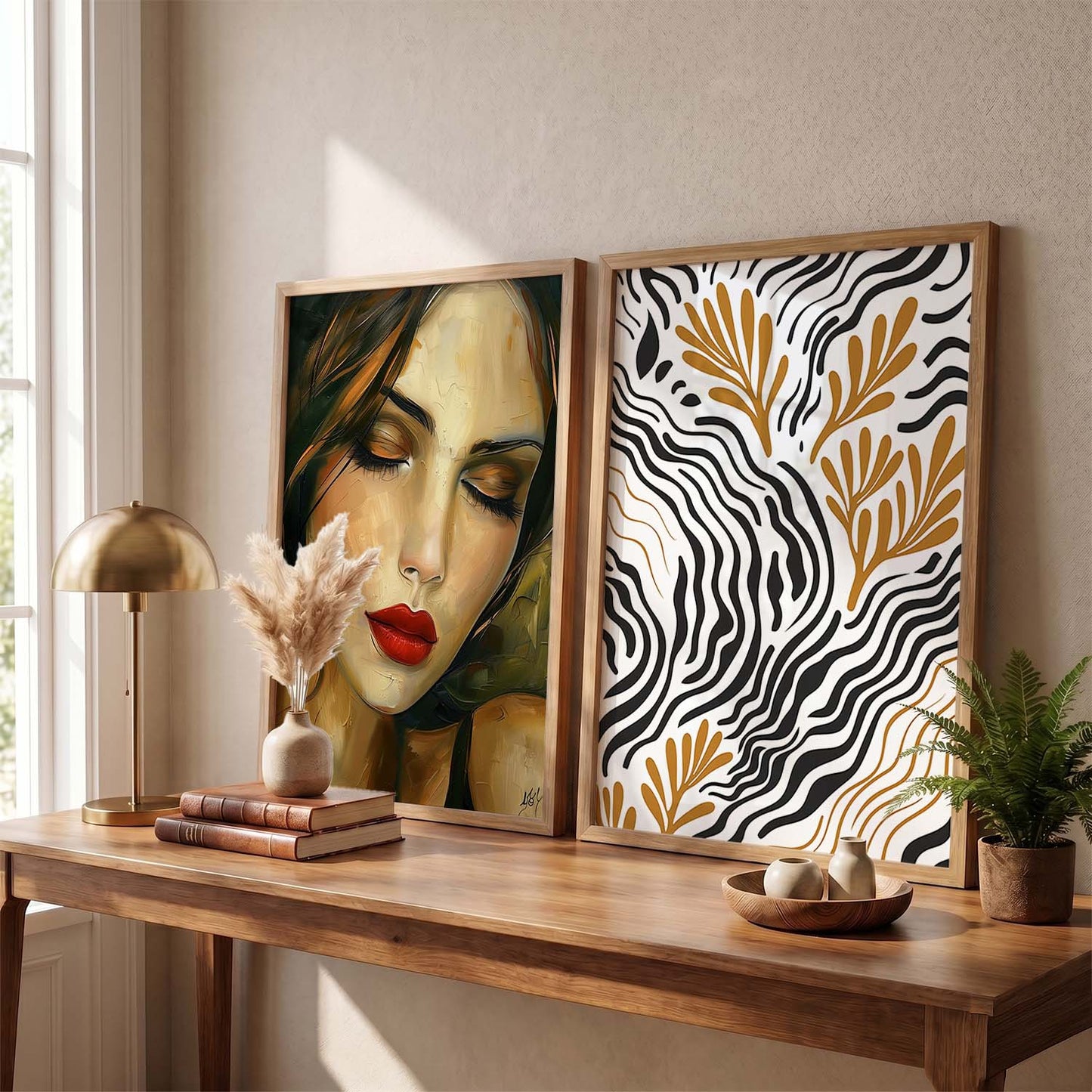Abstract Wall Art Prints: Modern Portraits for Wall Decor