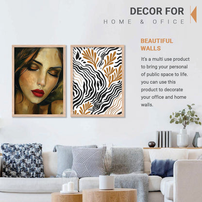 Abstract Wall Art Prints: Modern Portraits for Wall Decor