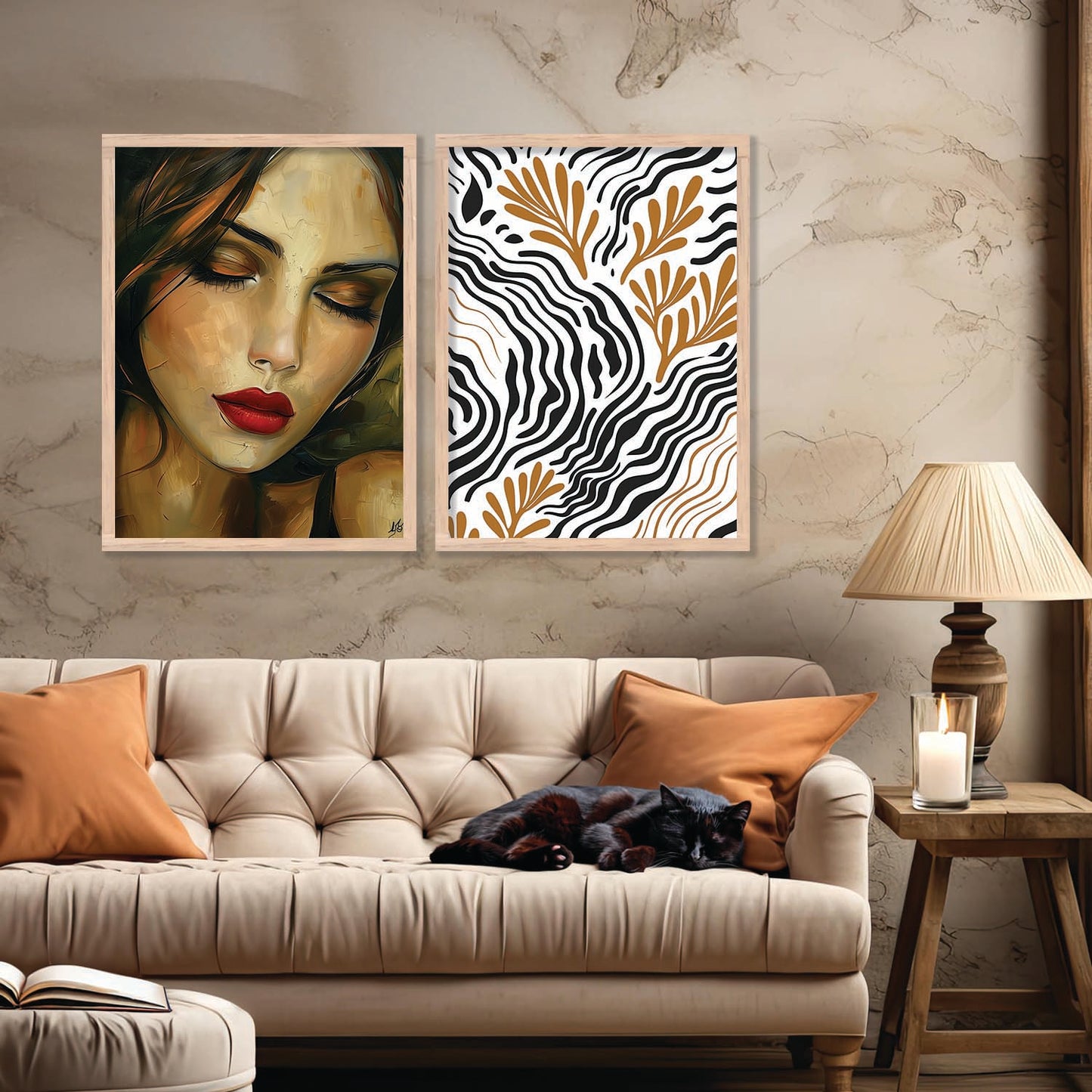 Abstract Wall Art Prints: Modern Portraits for Wall Decor