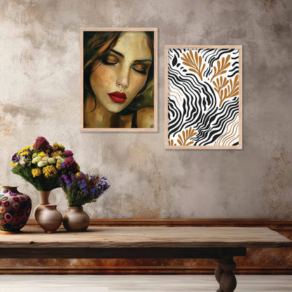 Abstract Wall Art Prints: Modern Portraits for Wall Decor