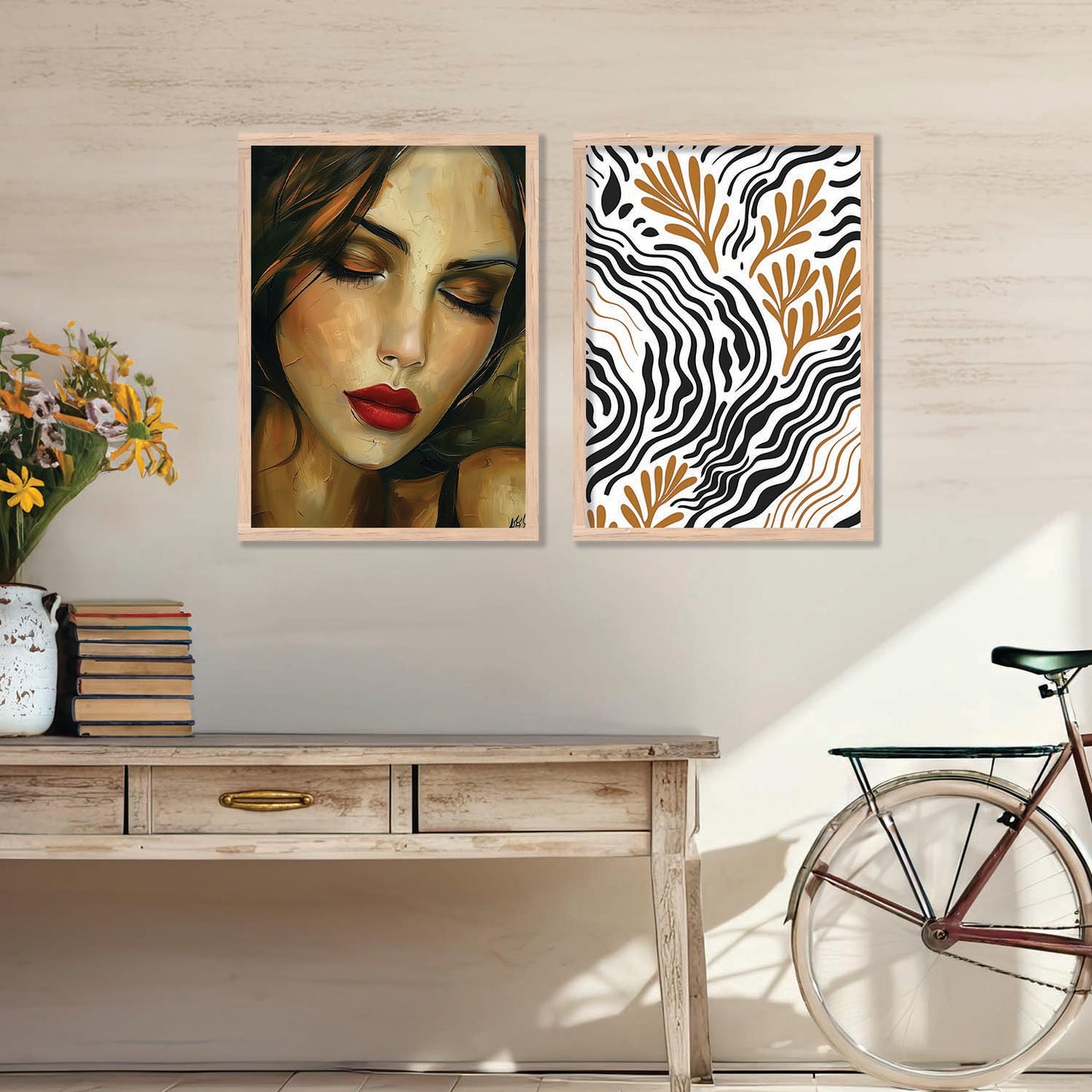 Abstract Wall Art Prints: Modern Portraits for Wall Decor