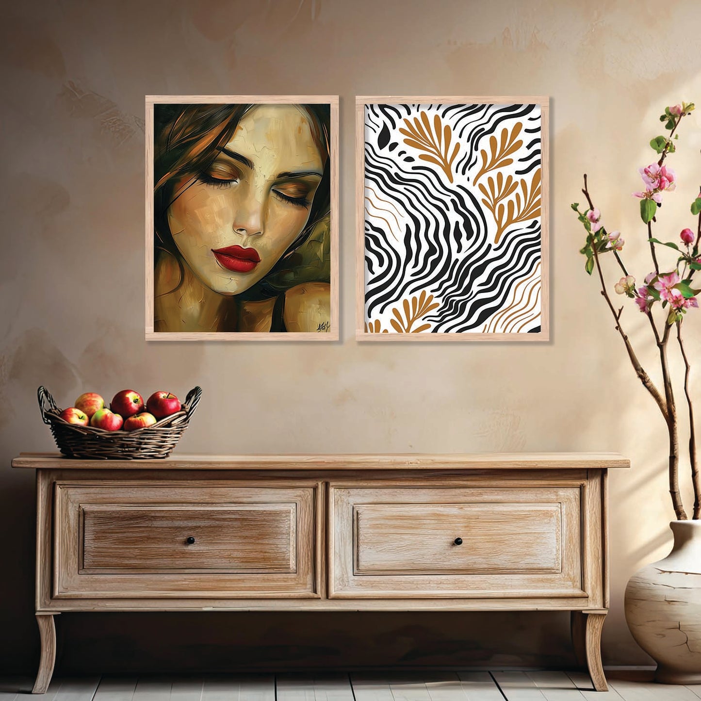 Abstract Wall Art Prints: Modern Portraits for Wall Decor