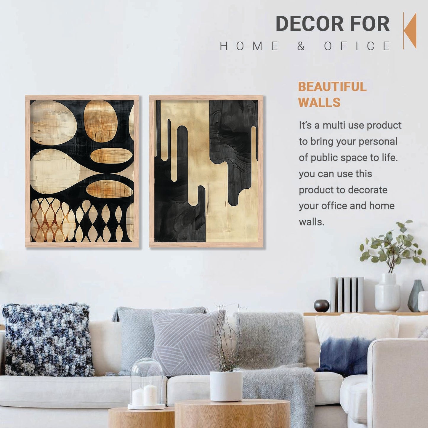 Abstract Wall Art Prints: Modern Portraits for Wall Decor