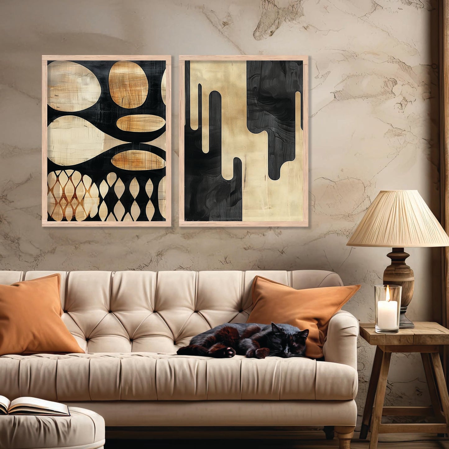 Abstract Wall Art Prints: Modern Portraits for Wall Decor