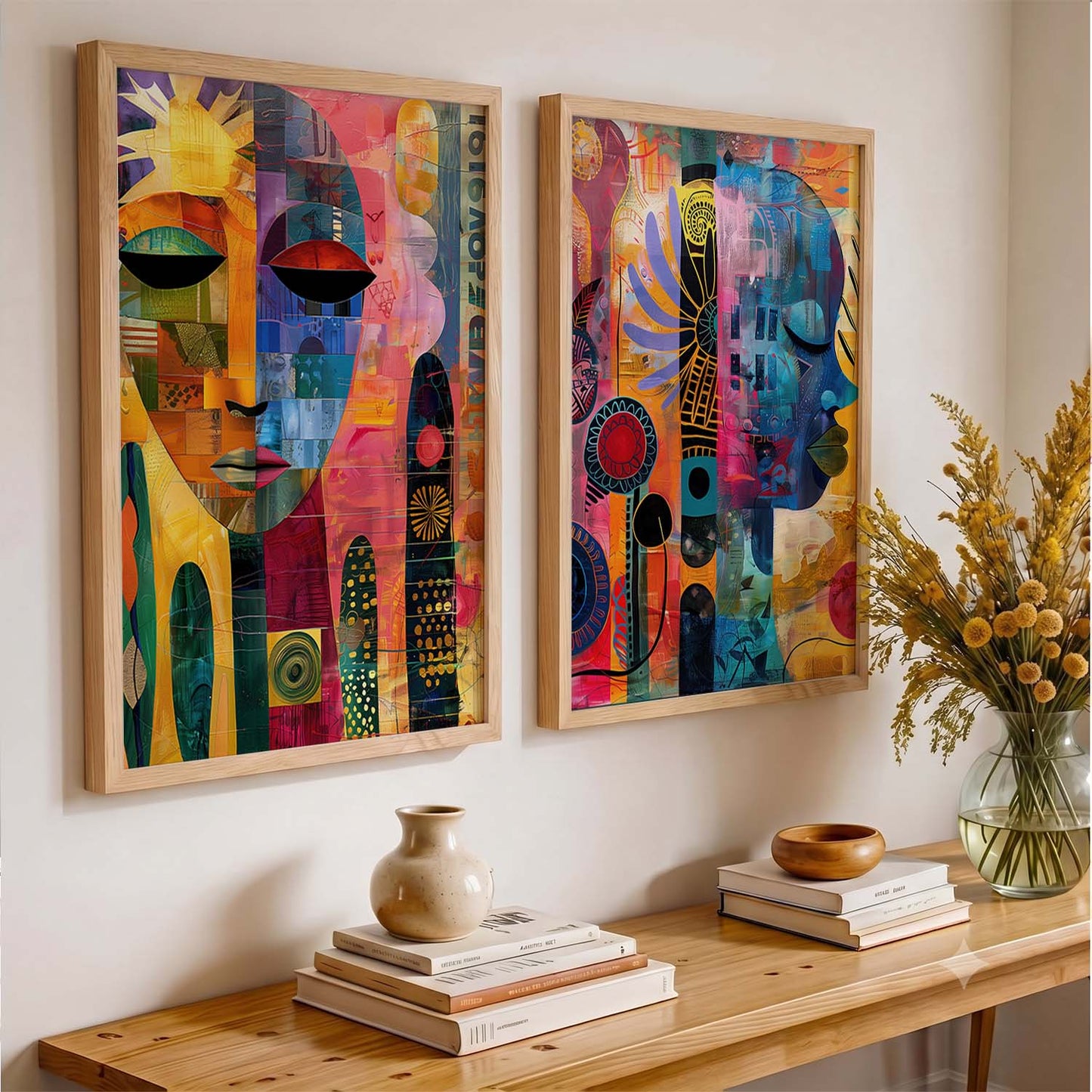 Abstract Wall Art Prints: Modern Portraits for Wall Decor
