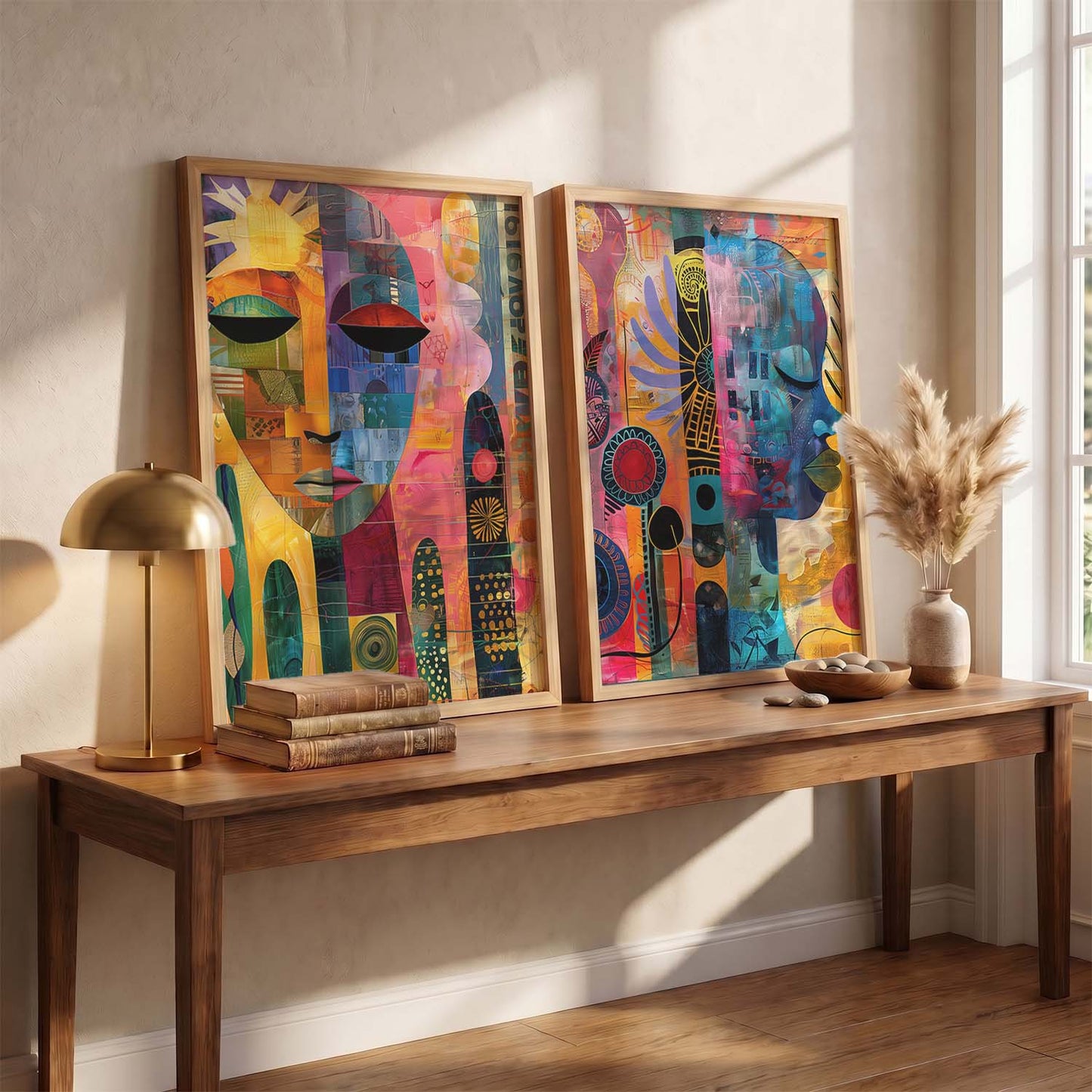 Abstract Wall Art Prints: Modern Portraits for Wall Decor