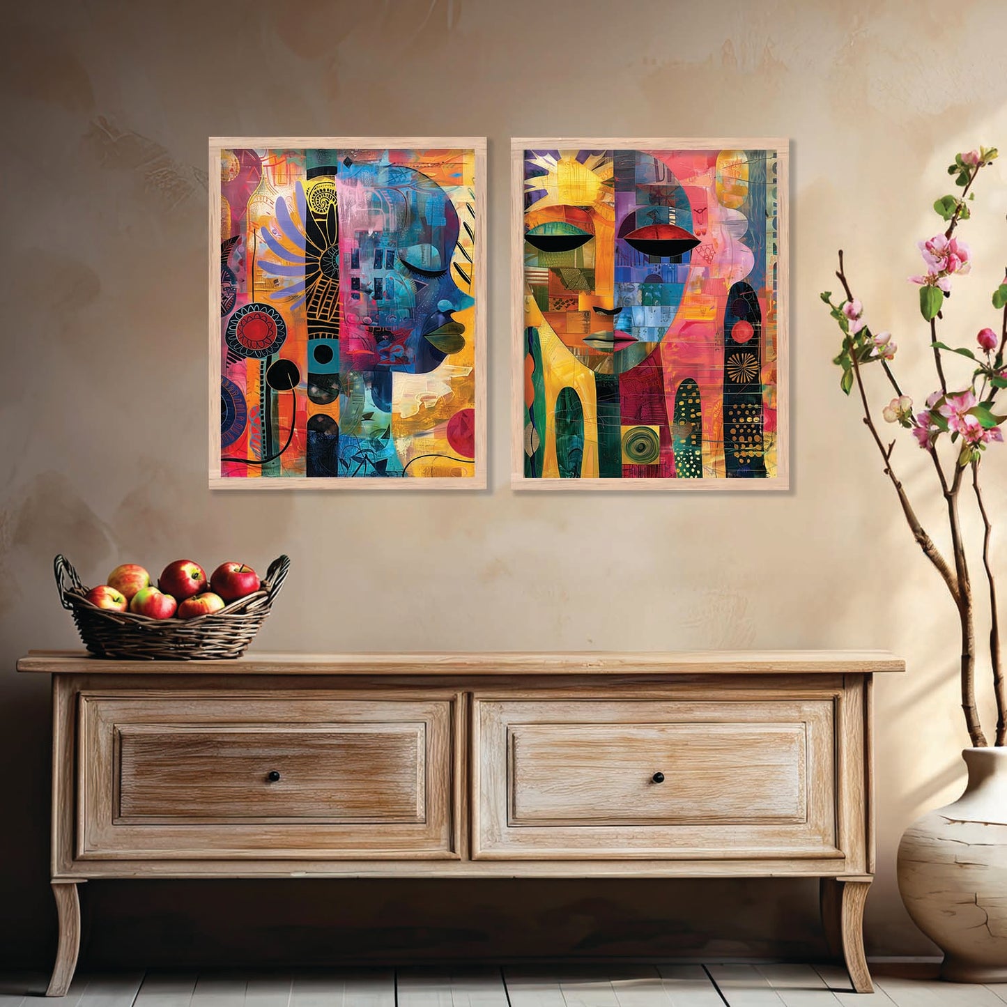 Abstract Wall Art Prints: Modern Portraits for Wall Decor