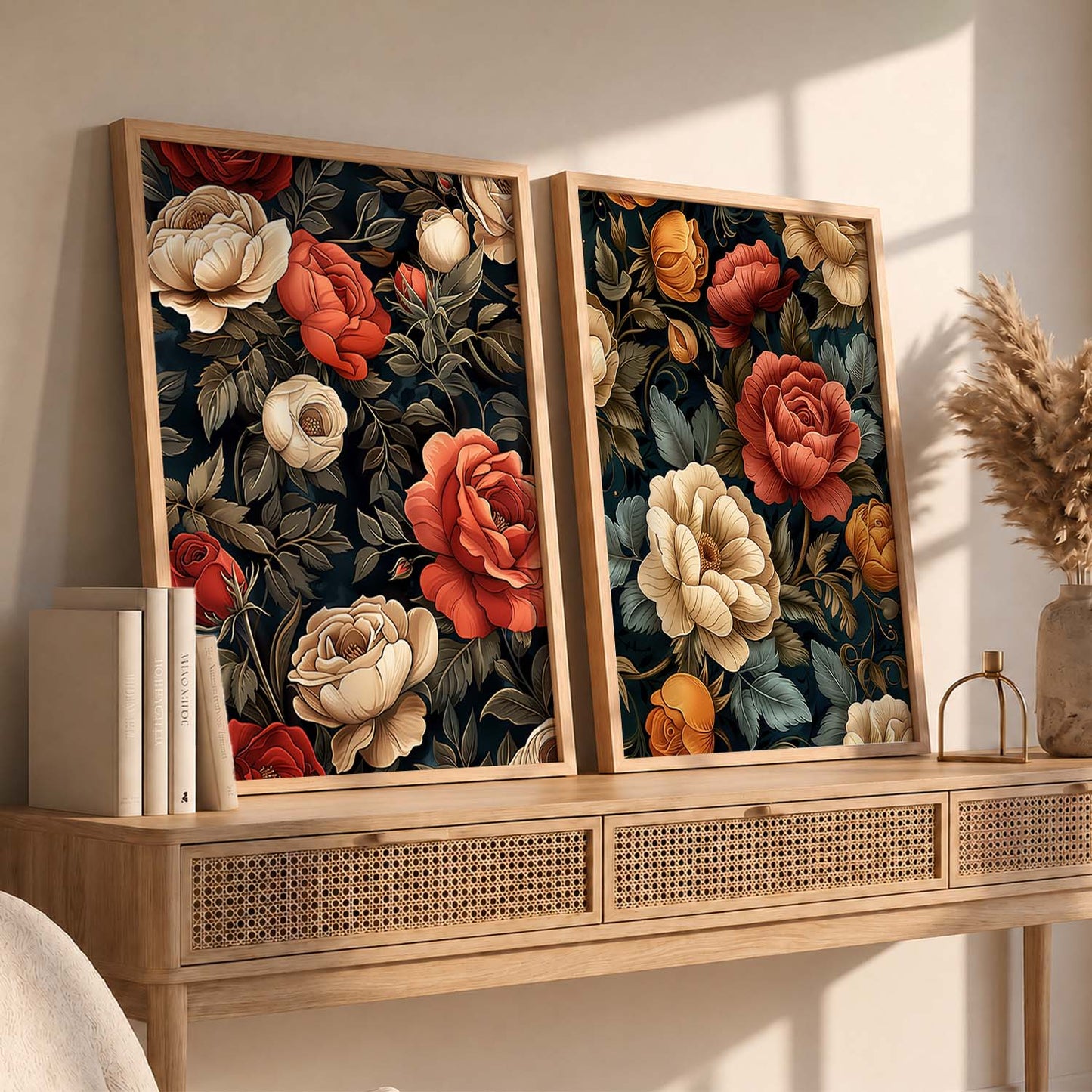 Floral Wall Print  For Living Room Wall Decor