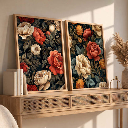 Floral Wall Print  For Living Room Wall Decor