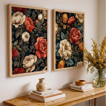 Floral Wall Print  For Living Room Wall Decor