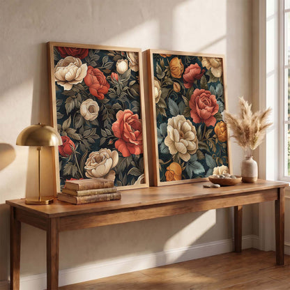 Floral Wall Print  For Living Room Wall Decor