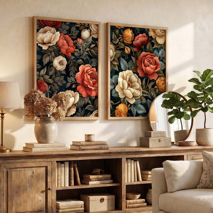 Floral Wall Print  For Living Room Wall Decor