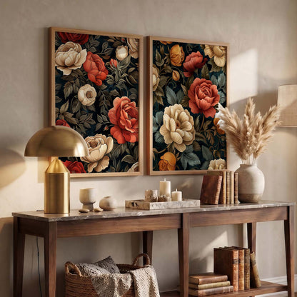 Floral Wall Print  For Living Room Wall Decor
