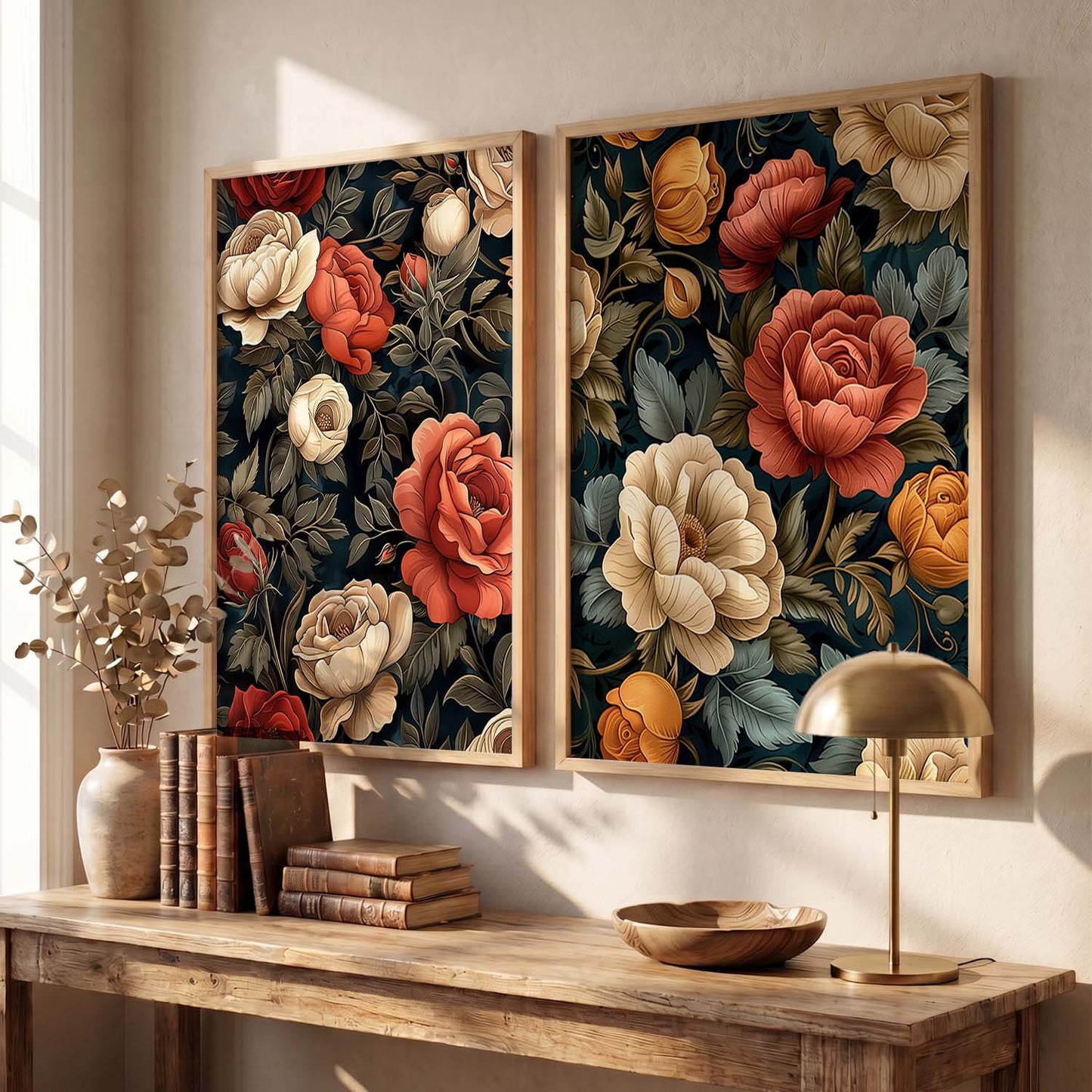 Floral Wall Print  For Living Room Wall Decor