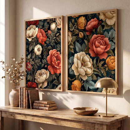 Floral Wall Print  For Living Room Wall Decor