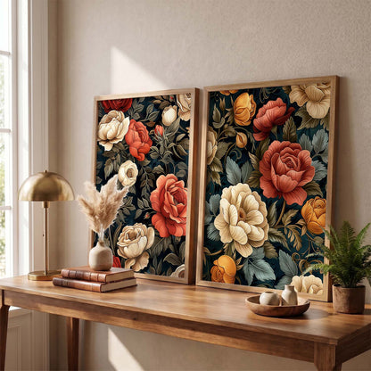 Floral Wall Print  For Living Room Wall Decor