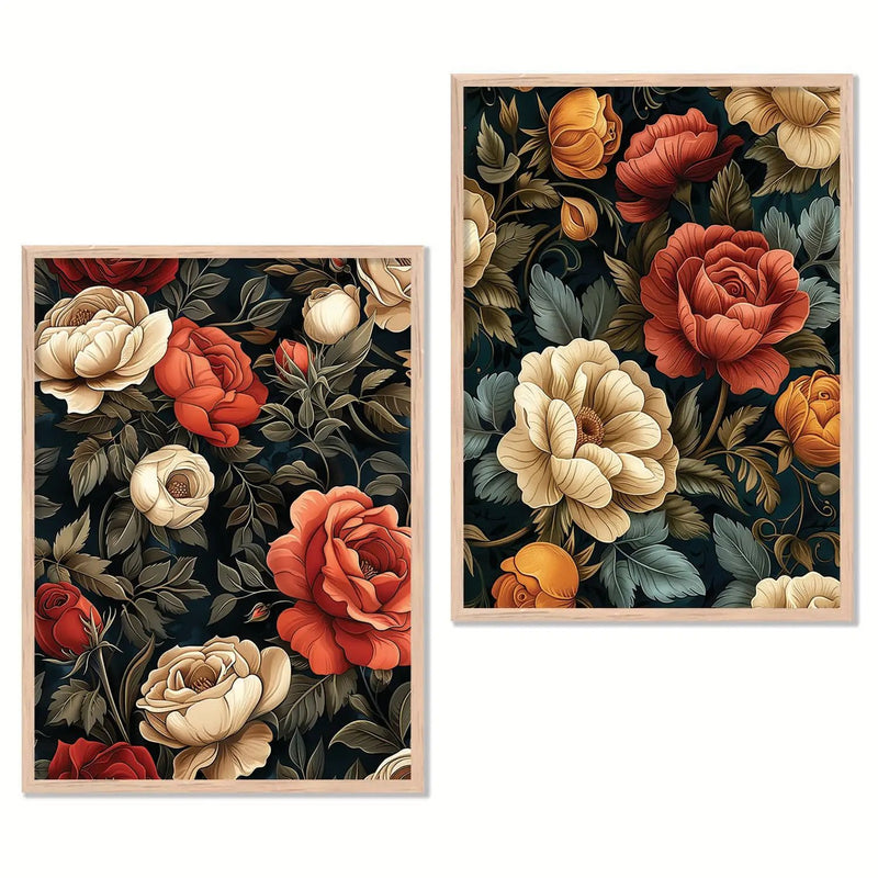 Floral Wall Print  For Living Room Wall Decor