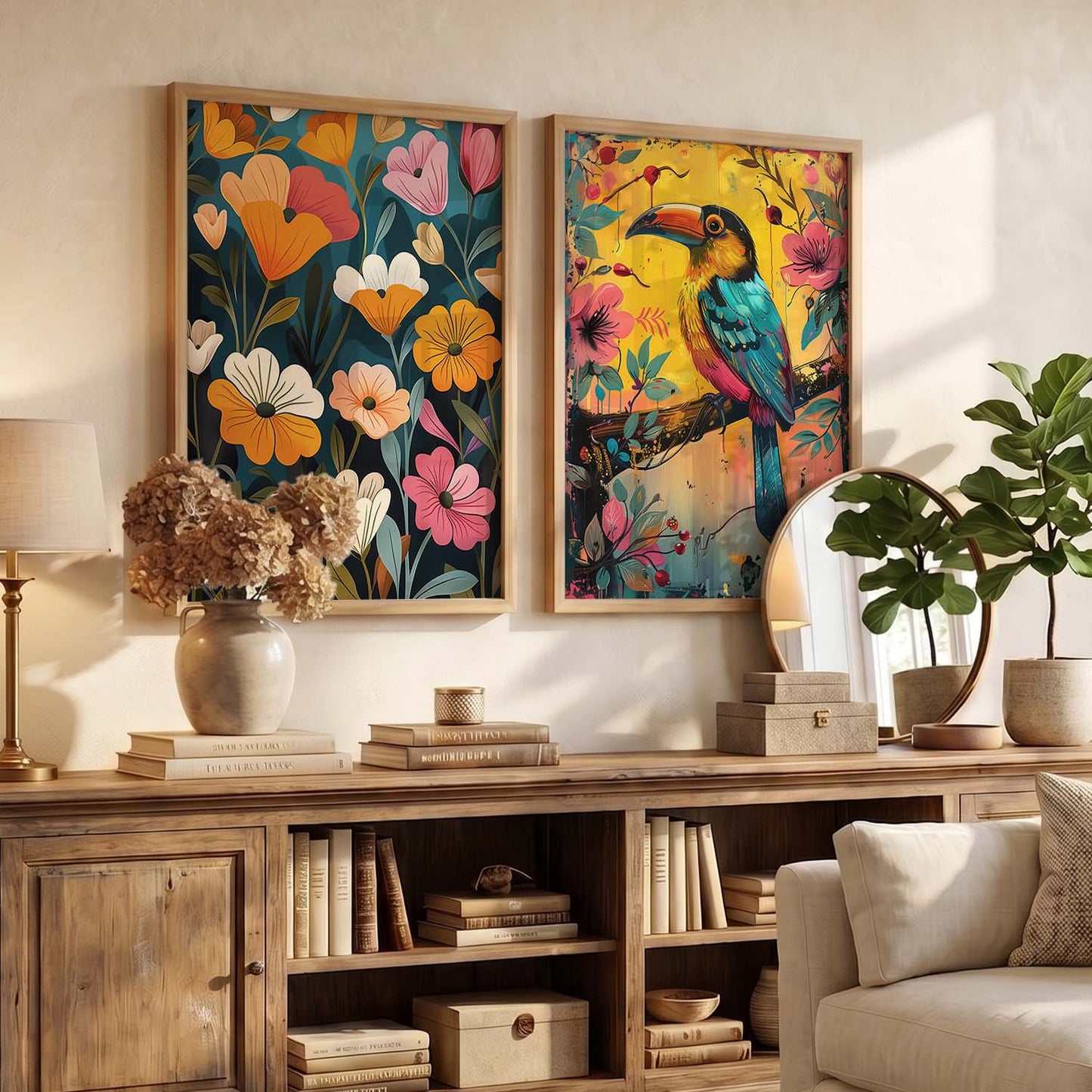 Traditional  Wall  Print  For Living Room Wall Decor