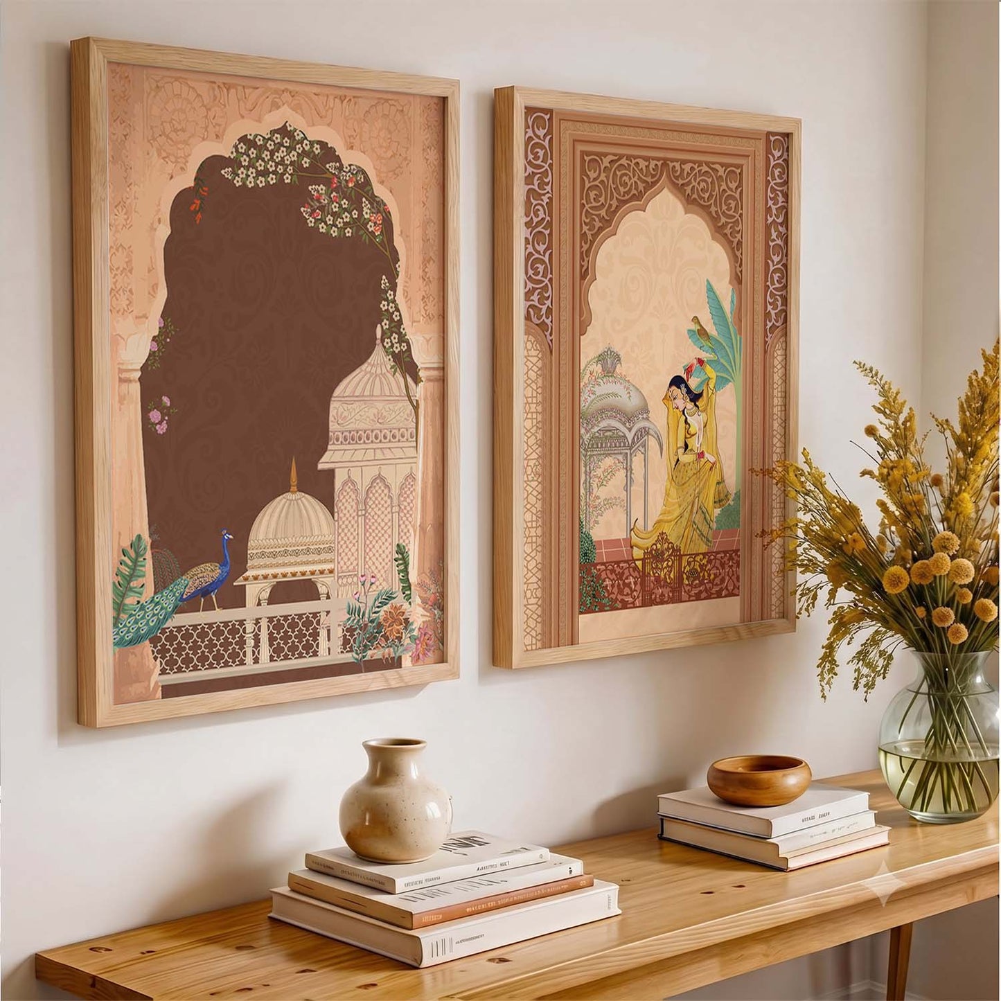 Madhubani   Wall Print  For Living Room Wall Decor