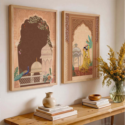 Madhubani   Wall Print  For Living Room Wall Decor