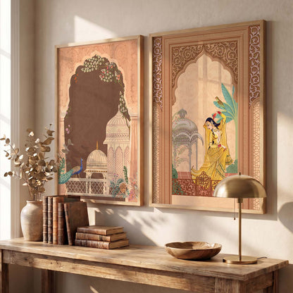 Madhubani   Wall Print  For Living Room Wall Decor