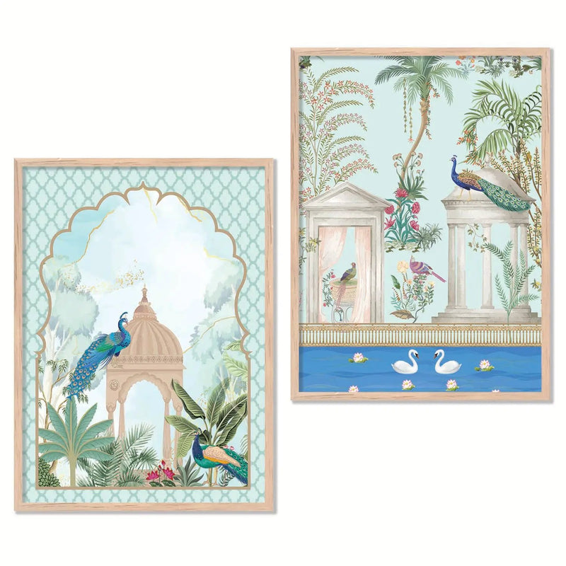 Madhubani   Wall Print  For Living Room Wall Decor