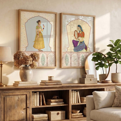 Madhubani  Wall Print  For Living Room Wall Decor