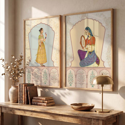 Madhubani  Wall Print  For Living Room Wall Decor