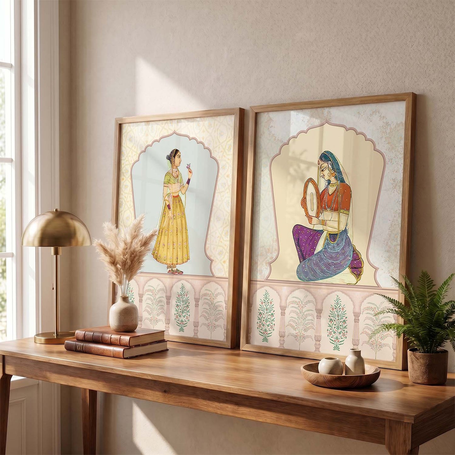 Madhubani  Wall Print  For Living Room Wall Decor