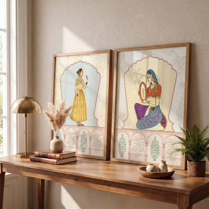 Madhubani  Wall Print  For Living Room Wall Decor