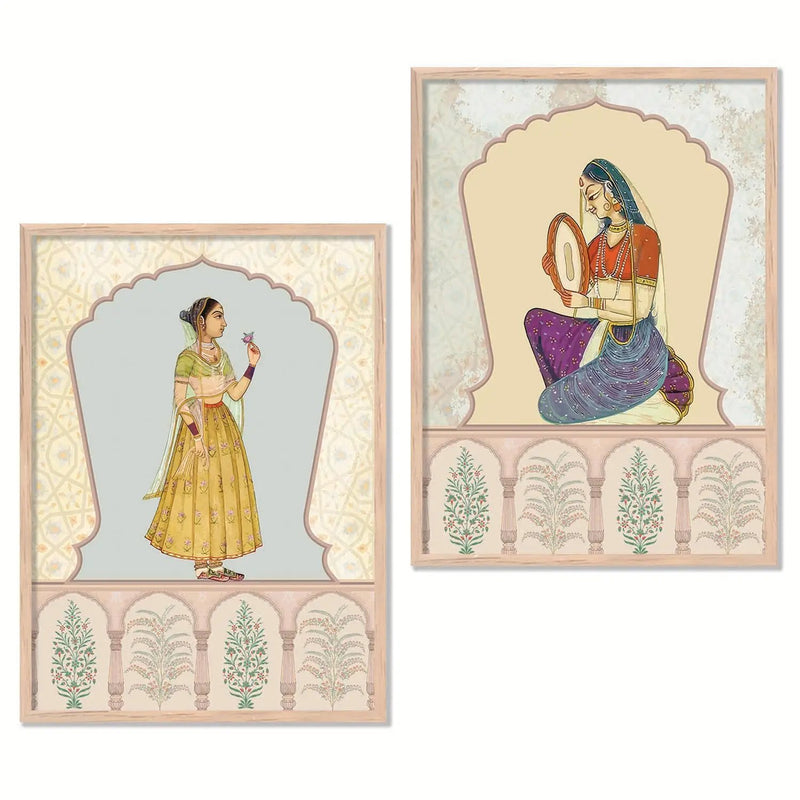 Madhubani  Wall Print  For Living Room Wall Decor
