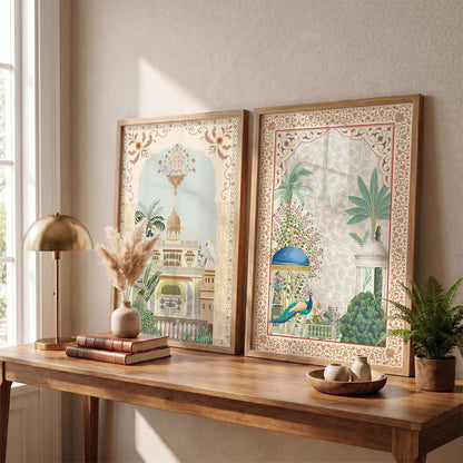 Madhubani  Wall Print  For Living Room Wall Decor