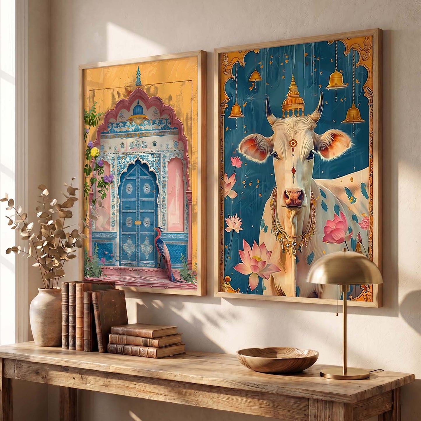 Madhubani  Wall Print For Living Room Wall Decor
