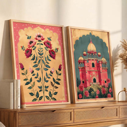 Floral  Wall Print For Living Room Wall Decor