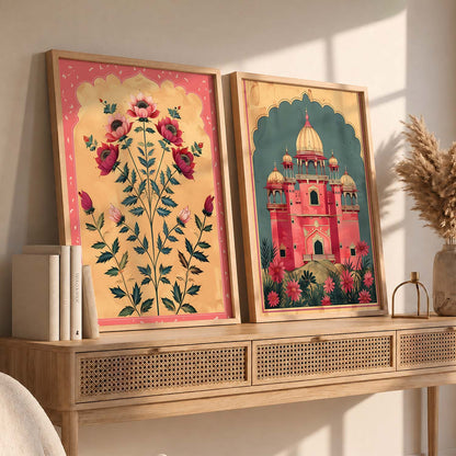 Floral  Wall Print For Living Room Wall Decor