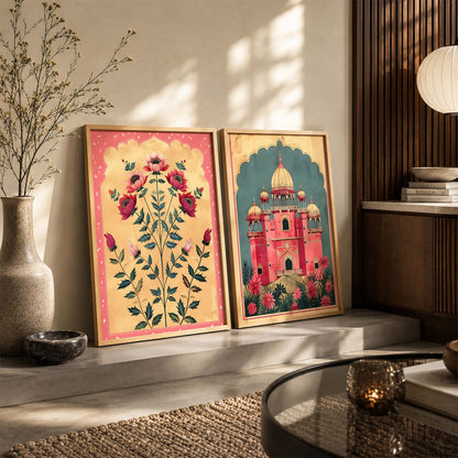 Floral  Wall Print For Living Room Wall Decor