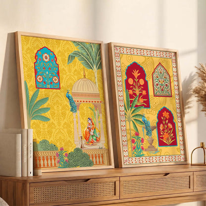 Madhubani Wall Print For Living Room Wall Decor