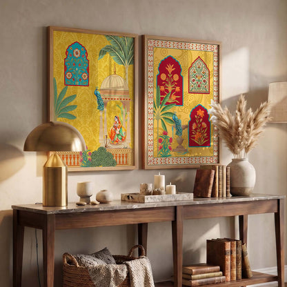 Madhubani Wall Print For Living Room Wall Decor